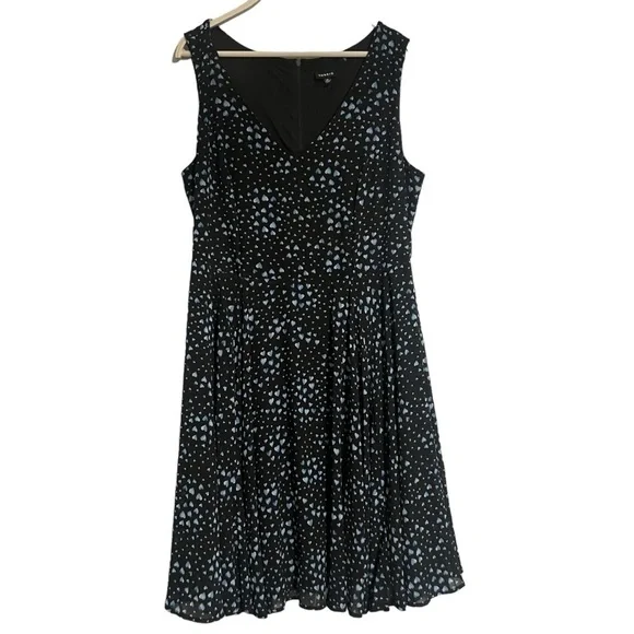 Torrid dress heart print size 14 ditsy romantic casual plus spring summer - Picture 6 of 12